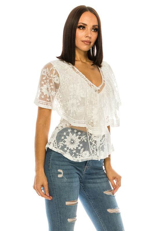 Lace White Top - Shop Style & More | Fresh Looks, Everyday Deals & Free Shipping