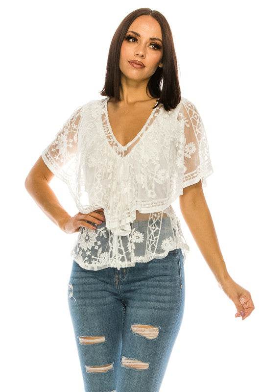Lace White Top - Shop Style & More | Fresh Looks, Everyday Deals & Free Shipping