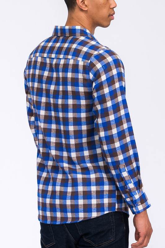 Weiv Regular Fit Checker Plaid Flannel Long Sleeve - Shop Style & More | Fresh Looks, Everyday Deals & Free Shipping