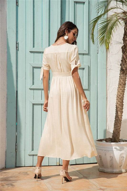 Maxi Dress with buttons on the front - Shop Style & More | Fresh Looks, Everyday Deals & Free Shipping