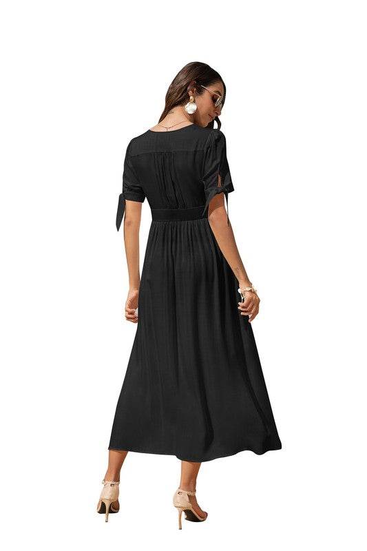 Maxi Dress with buttons on the front - Shop Style & More | Fresh Looks, Everyday Deals & Free Shipping