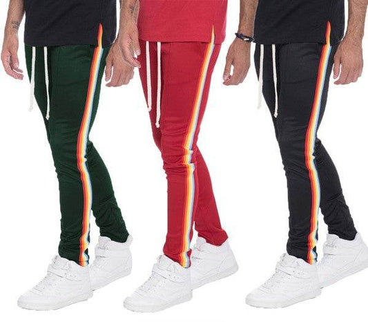 RAINBOW TAPE TRACK PANTS - Shop Style & More | Fresh Looks, Everyday Deals & Free Shipping