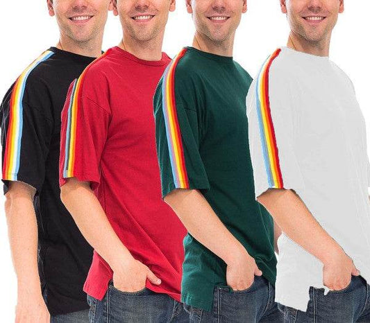 RAINBOW TAPE SHORT SLEEVE TSHIRT - Shop Style & More | Fresh Looks, Everyday Deals & Free Shipping