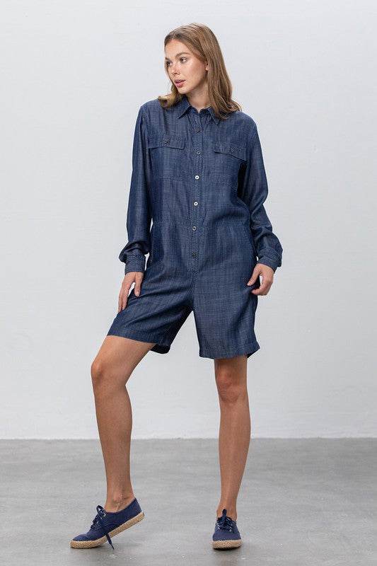 TENCEL SHORT JUMPSUIT - Shop Style & More | Fresh Looks, Everyday Deals & Free Shipping