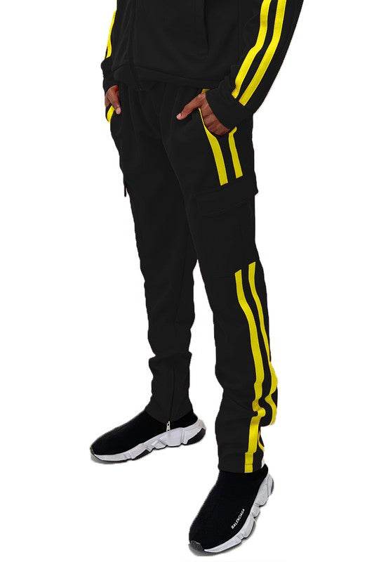 Two Stripe Cargo Pouch Track Pants - Shop Style & More | Fresh Looks, Everyday Deals & Free Shipping