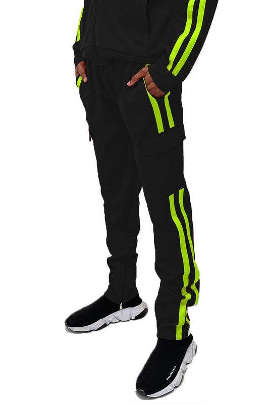 Two Stripe Cargo Pouch Track Pants - Shop Style & More | Fresh Looks, Everyday Deals & Free Shipping