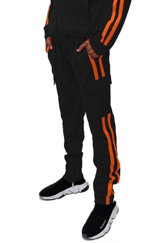 Two Stripe Cargo Pouch Track Pants - Shop Style & More | Fresh Looks, Everyday Deals & Free Shipping