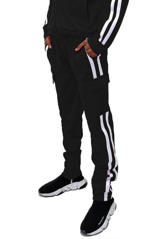 Two Stripe Cargo Pouch Track Pants - Shop Style & More | Fresh Looks, Everyday Deals & Free Shipping