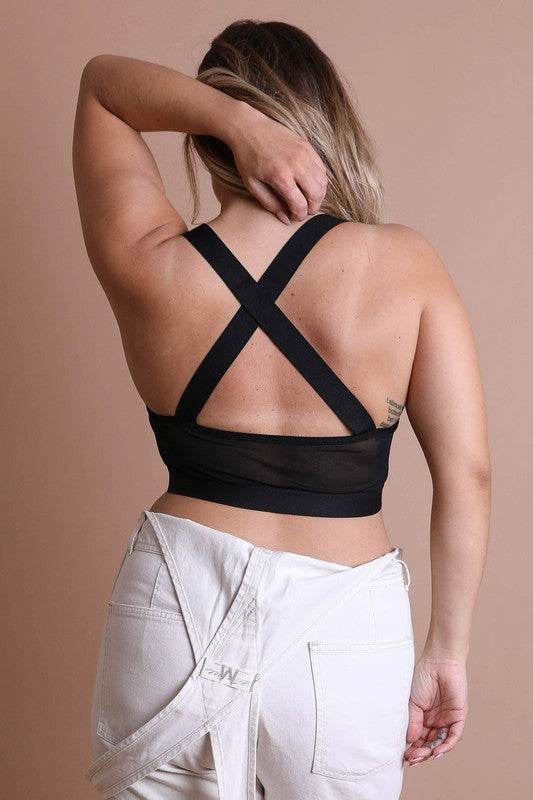 Cross Front Bralette Plus - Shop Style & More | Fresh Looks, Everyday Deals & Free Shipping