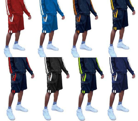 Two Stripe Cargo Pouch Shorts - Shop Style & More | Fresh Looks, Everyday Deals & Free Shipping