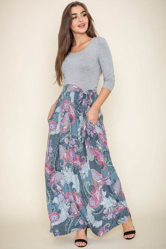 Sash Maxi Dress With Pockets - Shop Style & More | Fresh Looks, Everyday Deals & Free Shipping