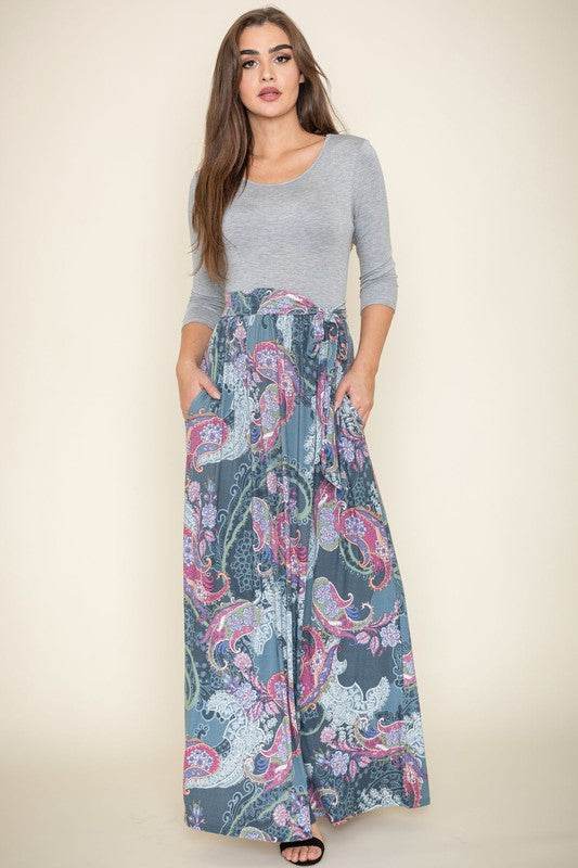 Sash Maxi Dress With Pockets - Shop Style & More | Fresh Looks, Everyday Deals & Free Shipping