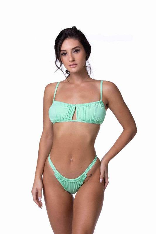 SOLID CUTE BANDEAU BIKINI SET - Shop Style & More | Fresh Looks, Everyday Deals & Free Shipping