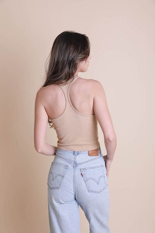 High Neck Racerback Brami Top - Shop Style & More | Fresh Looks, Everyday Deals & Free Shipping