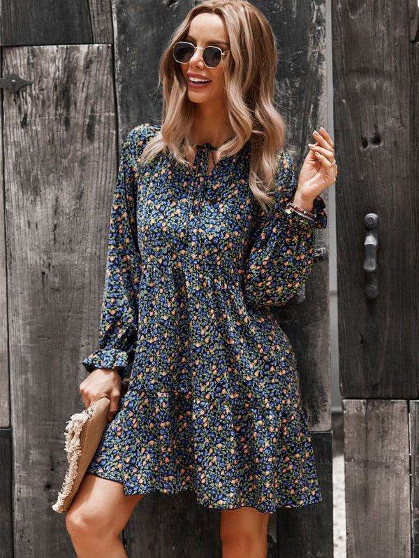 Long sleeve floral printed dress - Shop Style & More | Fresh Looks, Everyday Deals & Free Shipping