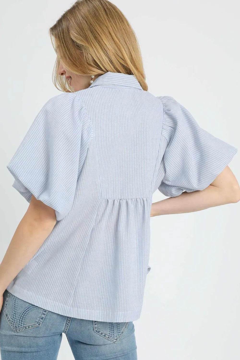 Umgee Smocked Puff Sleeve Blouse - Shop Style & More | Fresh Looks, Everyday Deals & Free Shipping