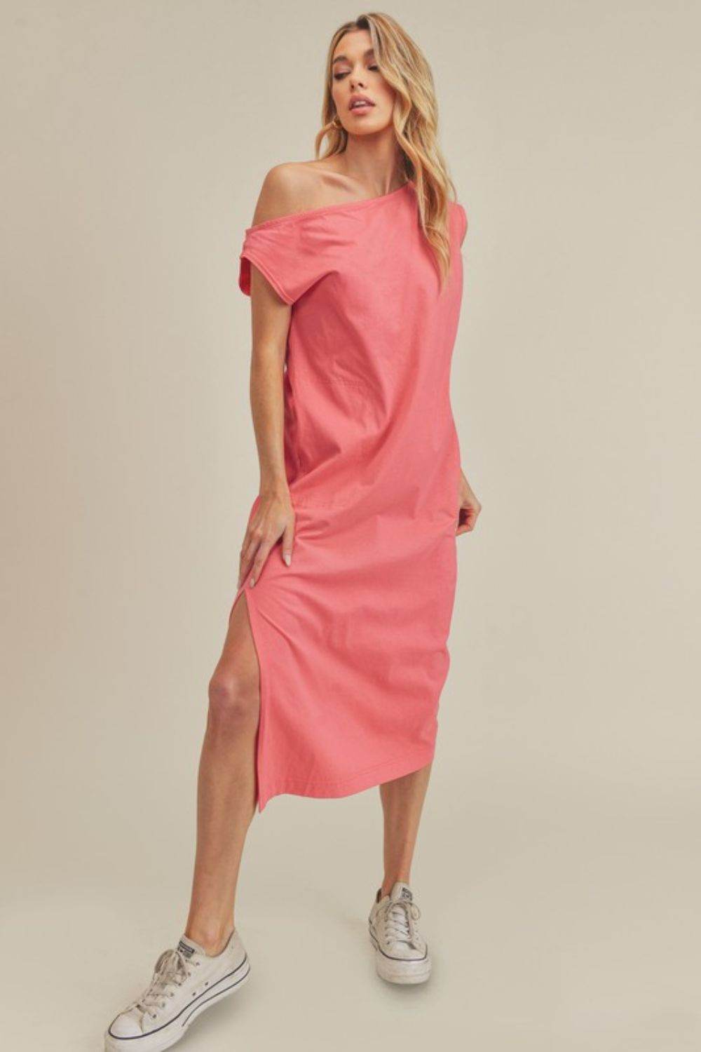 Aemi + Co Side Slit Round Neck Sleeveless Midi Dress - Shop Style & More | Fresh Looks, Everyday Deals & Free Shipping