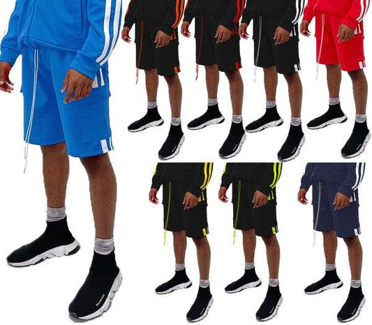 Two Stripe Cargo Pouch Shorts - Shop Style & More | Fresh Looks, Everyday Deals & Free Shipping