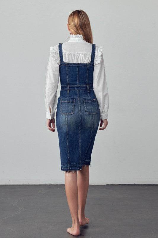 SUSPENDERS DENIM SKIRT - Shop Style & More | Fresh Looks, Everyday Deals & Free Shipping