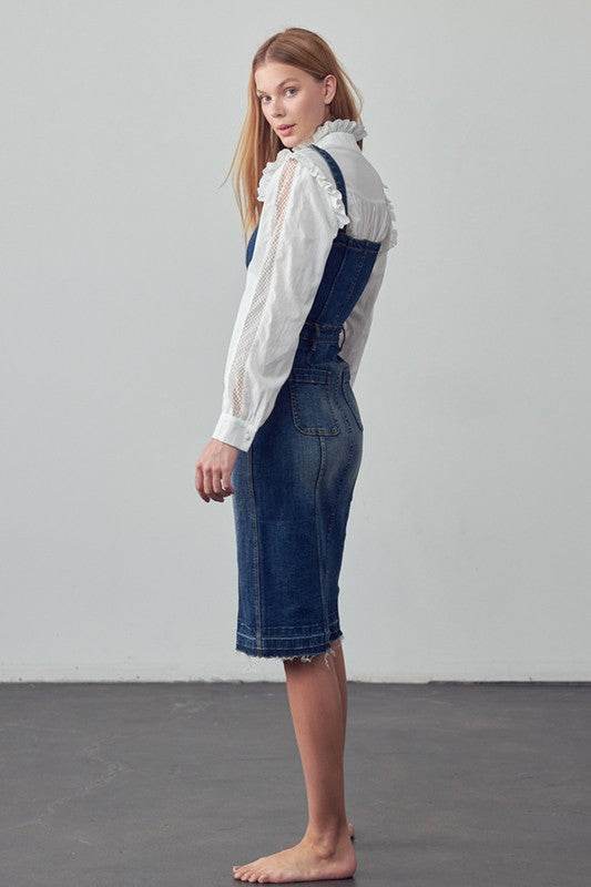 SUSPENDERS DENIM SKIRT - Shop Style & More | Fresh Looks, Everyday Deals & Free Shipping