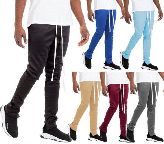 SOLID COLOR PLAIN BASIC TRACK PANTS - Shop Style & More | Fresh Looks, Everyday Deals & Free Shipping