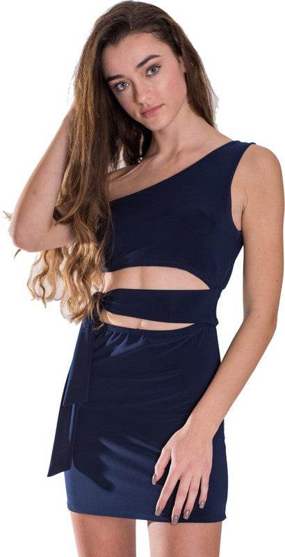 KIDS ONE SHOULDER TIE SIDE DRESS - Shop Style & More | Fresh Looks, Everyday Deals & Free Shipping