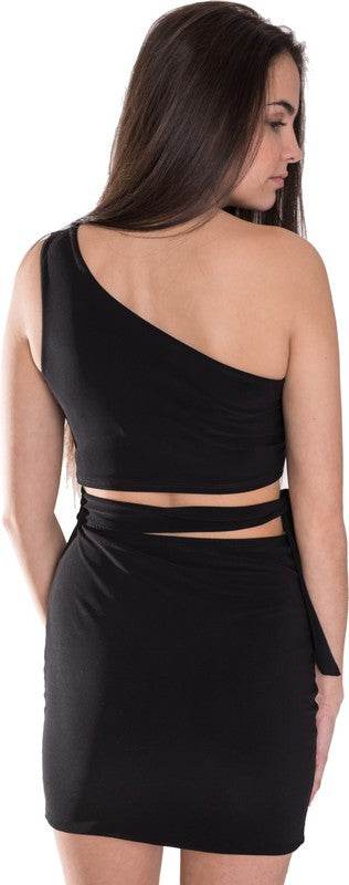 KIDS ONE SHOULDER TIE SIDE DRESS - Shop Style & More | Fresh Looks, Everyday Deals & Free Shipping