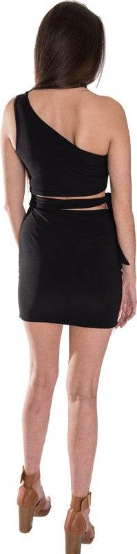KIDS ONE SHOULDER TIE SIDE DRESS - Shop Style & More | Fresh Looks, Everyday Deals & Free Shipping