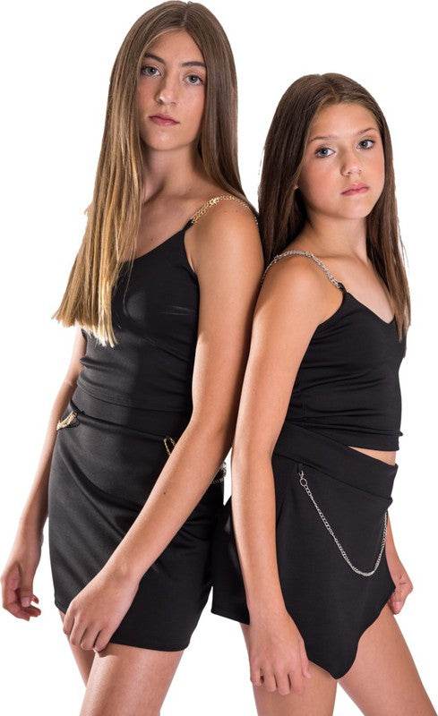 KIDS CHAIN CROP TOP AND SKIRT SET - Shop Style & More | Fresh Looks, Everyday Deals & Free Shipping