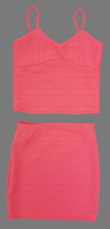 KIDS BANDAGE CROP TOP AND SKIRT SET - Shop Style & More | Fresh Looks, Everyday Deals & Free Shipping