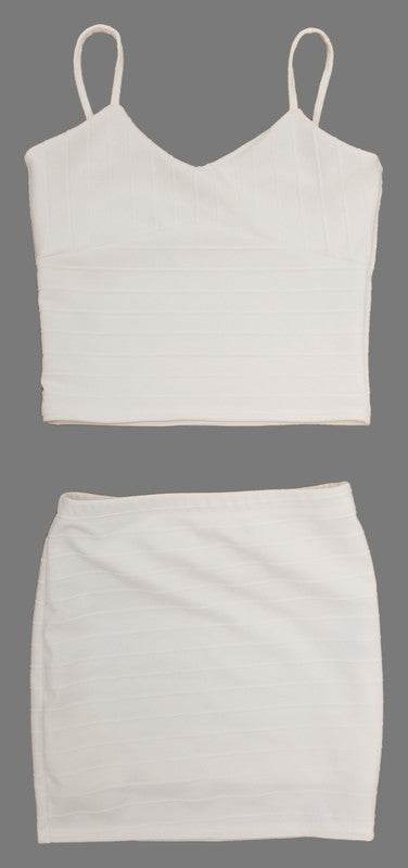 KIDS BANDAGE CROP TOP AND SKIRT SET - Shop Style & More | Fresh Looks, Everyday Deals & Free Shipping