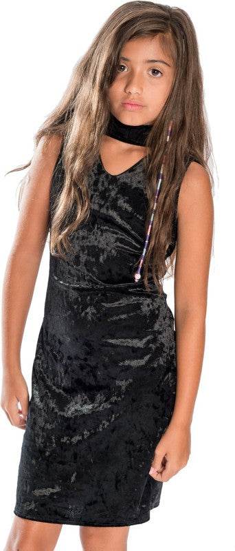 KIDS VELVET CHOKER DRESS - Shop Style & More | Fresh Looks, Everyday Deals & Free Shipping