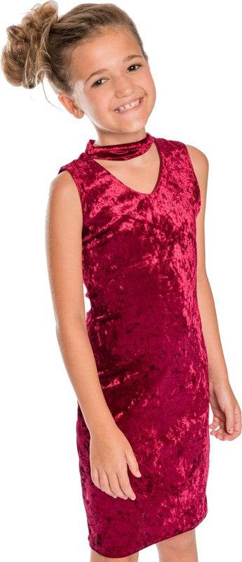 KIDS VELVET CHOKER DRESS - Shop Style & More | Fresh Looks, Everyday Deals & Free Shipping