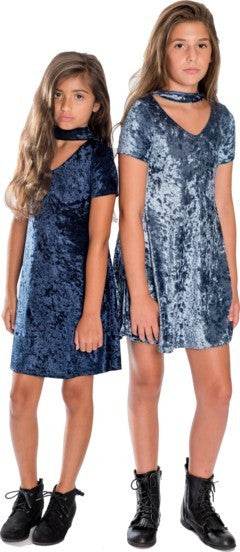 KIDS VELVET CHOKER DRESS - Shop Style & More | Fresh Looks, Everyday Deals & Free Shipping