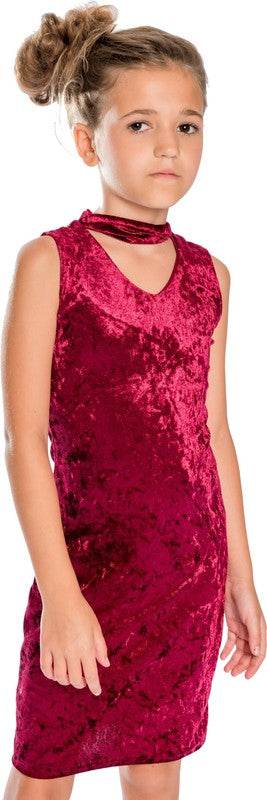 KIDS VELVET CHOKER DRESS - Shop Style & More | Fresh Looks, Everyday Deals & Free Shipping