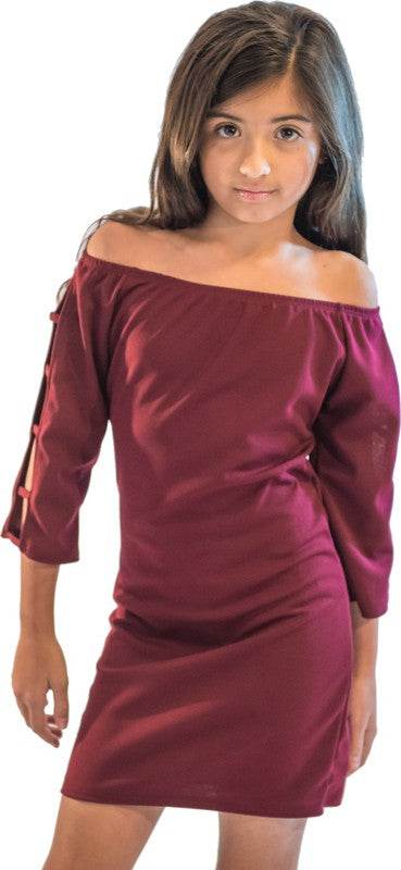 KIDS OFF THE SHOULDER LADDER DRESS - Shop Style & More | Fresh Looks, Everyday Deals & Free Shipping