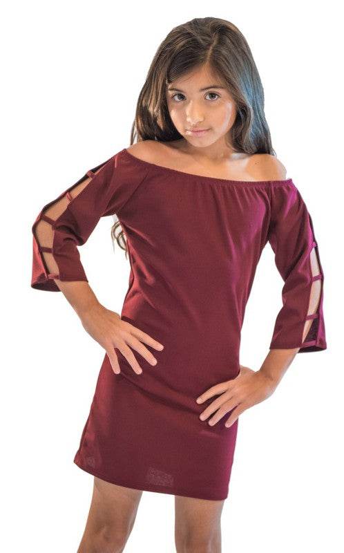 KIDS OFF THE SHOULDER LADDER DRESS - Shop Style & More | Fresh Looks, Everyday Deals & Free Shipping
