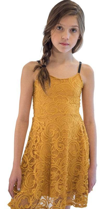 KIDS LACE BRA STRAP SKATER DRESS - Shop Style & More | Fresh Looks, Everyday Deals & Free Shipping