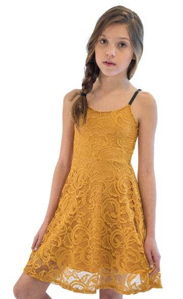 KIDS LACE BRA STRAP SKATER DRESS - Shop Style & More | Fresh Looks, Everyday Deals & Free Shipping