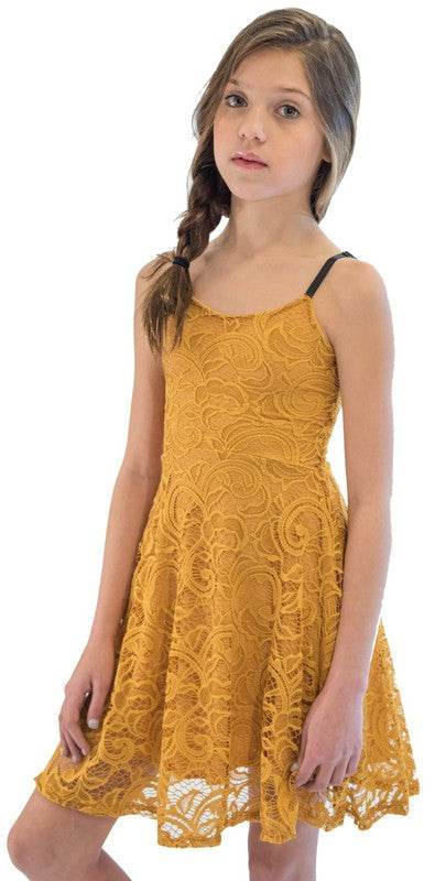 KIDS LACE BRA STRAP SKATER DRESS - Shop Style & More | Fresh Looks, Everyday Deals & Free Shipping