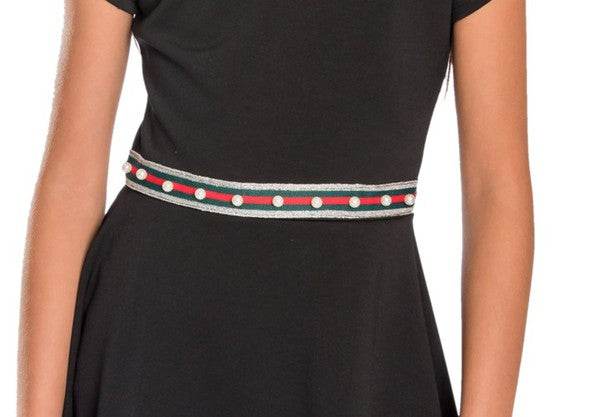 KIDS STRIPE DRESS WITH PEARLS - Shop Style & More | Fresh Looks, Everyday Deals & Free Shipping