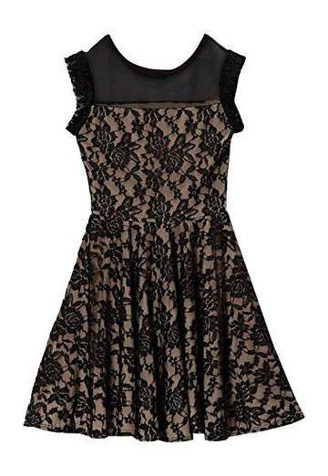 KIDS SLEEVELESS COMFORTABLE LACE SKATER DRESS - Shop Style & More | Fresh Looks, Everyday Deals & Free Shipping