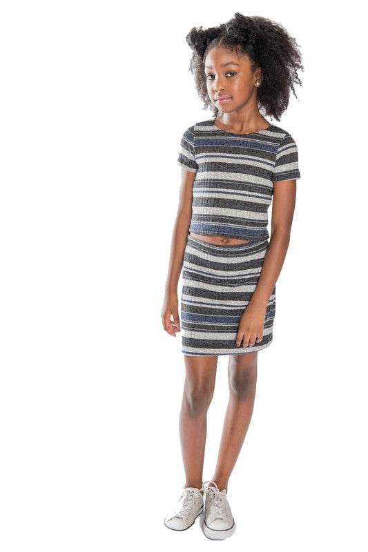 KIDS RIB STRIPE 2 PIECE SET - Shop Style & More | Fresh Looks, Everyday Deals & Free Shipping
