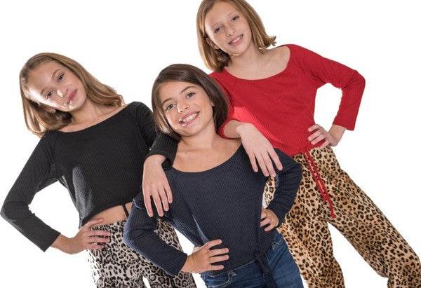 KIDS WAFFLE OFF THE SHOULDER TOP - Shop Style & More | Fresh Looks, Everyday Deals & Free Shipping