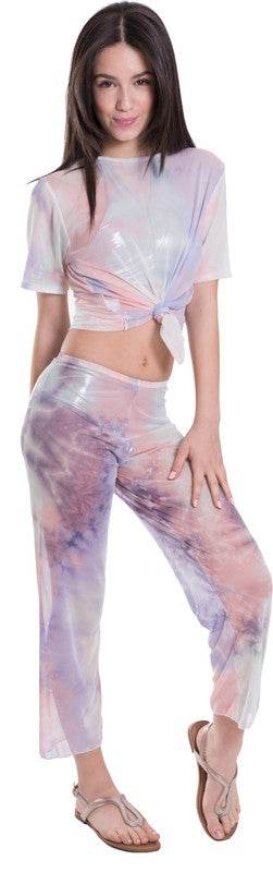 KIDS TIE - DYE MESH KNOT FRONT TOP - Shop Style & More | Fresh Looks, Everyday Deals & Free Shipping