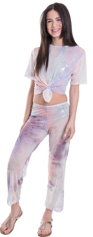 KIDS TIE - DYE MESH KNOT FRONT TOP - Shop Style & More | Fresh Looks, Everyday Deals & Free Shipping