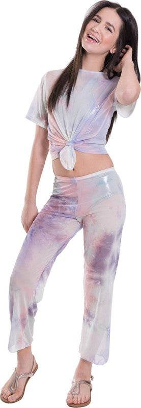 KIDS TIE - DYE MESH KNOT FRONT TOP - Shop Style & More | Fresh Looks, Everyday Deals & Free Shipping