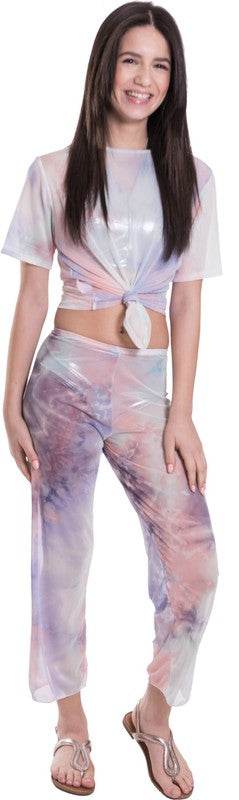 KIDS TIE - DYE MESH KNOT FRONT TOP - Shop Style & More | Fresh Looks, Everyday Deals & Free Shipping