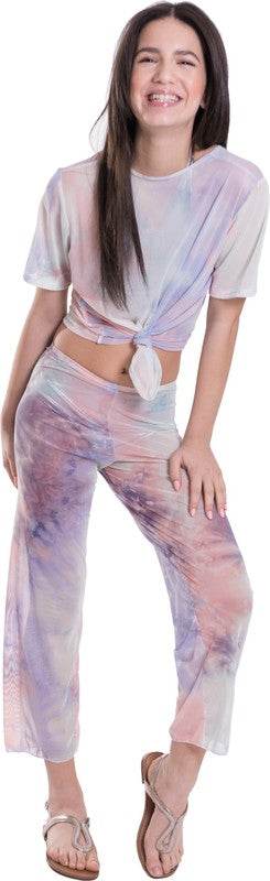 KIDS TIE - DYE MESH KNOT FRONT TOP - Shop Style & More | Fresh Looks, Everyday Deals & Free Shipping
