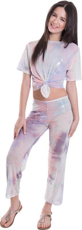 KIDS TIE - DYE MESH KNOT FRONT TOP - Shop Style & More | Fresh Looks, Everyday Deals & Free Shipping